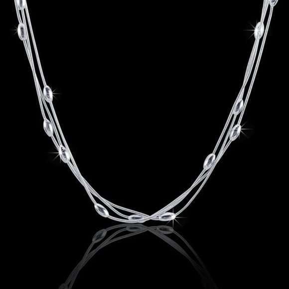 925 sterling silver Charms beads Necklace for women luxury fashion party - Picture 3 of 6